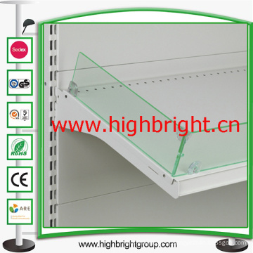 Riser d&#39;étagère acrylique pour des étagères de gondole de supermarché